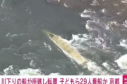29人乗っていた「保津川下り」の船が座礁し転覆  1人心肺停止 ほかに2人流されたか