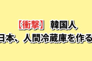 【衝撃】韓国人「日本、ついに“人間冷蔵庫”を作ってしまう」