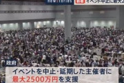 【コロナ】 イベント中止・延期の事業主に1公演あたり最大2500万円支給　緊急事態宣言地域