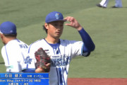 DeNA石田、4回2失点も5奪三振「力みもちょっとありました」