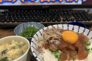 【画像】ネバネバマグロ丼というものを作ったわww