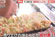 【悲報】たこ焼き屋、全く儲かっていなかった。衝撃の仕入れ値がコレ。どうすればええんや…？