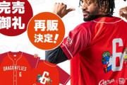 【悲報】広島東洋カープ×広島ドラゴンフライズ ベースボールシャツ再販決定のお知らせ