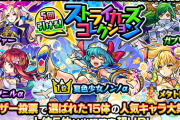 【モンスト】※衝撃※まさかの1位があのキャラ!ガチャ「5回引ける！ストライカーズコレクション」のキャララインナップが確定ｷﾀ━━━━(ﾟ∀ﾟ)━━━━!!