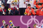 【画像】「韓国」「台湾」「日本」のオリンピック選手が１ヶ所に集められた時の空気、ヤバすぎるｗｗｗｗｗｗｗｗｗｗｗｗｗｗ