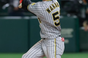【阪神】中野拓夢が中前適時打　チームとして４２イニングぶりのタイムリー