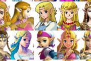 歴代シリーズのゼルダ姫一覧　お前らはどの時期が一番好き？