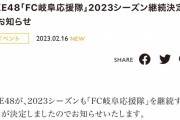 SKE48「FC岐阜応援隊」2023シーズン継続決定のお知らせ