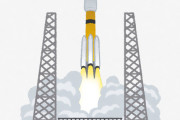 H3ロケット、飛行中にエンジン付近から物体落下