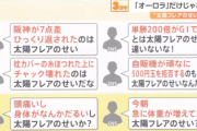【悲報】太陽フレアの影響で体調不良を訴える人が続出