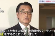 見苦しすぎる　～ 岡田幹事長「パーティーをやめるのをやめるのをやめるのをこれから議論する」