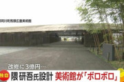 隈研吾氏が設計した｢那珂川町馬頭広重美術館｣､完成から24年経過して木の屋根が黒ずみ腐食 改修に3億円･･･