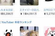 【画像】猫系YouTuberと犬系YouTuberの収入比べた結果ァ！ｗｗｗｗｗｗｗｗｗ