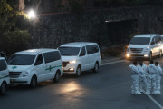 韓国のある火葬場にコロナ死亡者を乗せた救急車が集まり始めた