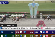 【日曜東京3R】16番人気テンカラットレター木幡初也騎手３着