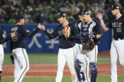 オリックス0勝2敗、ヤクルト2勝1分け　→　オリックス3勝2敗、ヤクルト2勝3敗１分