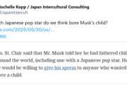 イーロン･マスク､日本のポップスターとの間に子どもをもうける