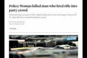 銃を持った一般女性が銃乱射犯を射殺、悲劇を防ぐ、米ウェストバージニア州 (海外の反応)