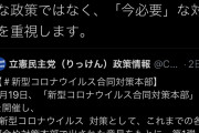 反日蓮舫「規模の大きさや話題を呼ぶかのような政策ではなく『今必要』な対策を重視します」