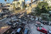 ５００人死亡とされるガザの病院の爆発跡の様子がこちら