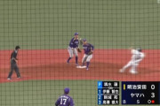 ロッテドラ2宮崎、守備でも見せる！その後、大事をとって交代…？