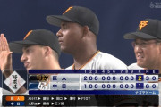 巨人さん、3安打で勝ってしまう