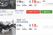 250ccのバイクがグーバイクで8万円で売られてたんだが