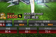 【プロスピA】石川柊太はS1でまだまだ良くなるやろなあ