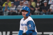 【日本ハム】奈良間がカットボール捉える！「八木さん、きょうは打ちました！」