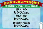 「怪しいお米 セシウムさん」とかいう史上最悪の放送事故wwww