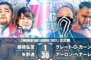棚橋弘至 矢野通vsグレート-O-カーン アーロン・ヘナーレ『WORLD TAG LEAGUE 2021』11.28東金