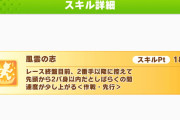 【ウマ娘】発動条件を満たすのが難しすぎる先行スキルｗｗｗ