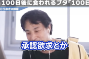 【悲報】100日後に食われるブタの人、ひろゆきに見捨てられる「代わりにアンタが死ねば？wそれで承認欲求満たされると思いますよ」。その後ブタを丸焼きに