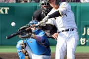 阪神ドラフト１位・森下　代打で２試合連続安打となる右前打　ＯＰ戦打率・３５３