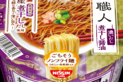 【画像】意識高い系カップ麺（チャーシュー無し、メンマ無し、のり無し、タマゴ無し）