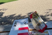 「空調服」着て公園来たでwwwついでにドカ食いするで！