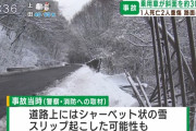 オールシーズンタイヤの車で長野に来た男性、雪道でスリップして斜面に転落し死亡