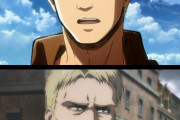 【画像】進撃のライナーの顔つきメチャクチャ変わっててワロタｗｗｗｗ