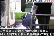 JR山手線車内刺傷事件の20代女性容疑者「人を殺したいと思っていた。幼いころに虐待を受けていて人の優しさを知らない」