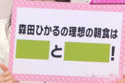 【櫻坂46】森田ひかるの朝食当てクイズ、とんでもない答えがｗｗｗｗｗ
