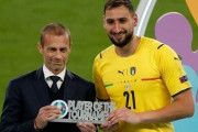 イタリア代表GKドンナルンマ、EURO2020大会MVPに選出！ 3度の無失点、2つのPK戦制す
