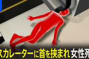 エスカレーターに首を挟まれ死亡事故の再現映像が怖すぎる…