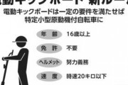 【速報】電動キックボードさん、さっそく一時停止無視&飲酒運転でトラックに激突ｗｗｗｗｗｗｗ
