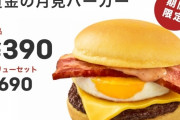 【悲報】月見バーガーの値上がりが止まらない…これ増税以上だろ…