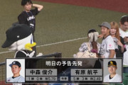 明日の予告先発はプロ初先発の中森！有原相手だけど期待！