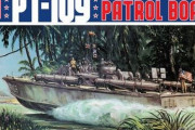 若かりし日のJ.F.ケネディ大統領が乗った世界一有名な高速魚雷艇「PT-109」が1/64スケールでキット化！