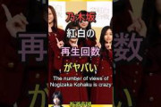 乃木坂46紅白の再生回数がヤバいNogizaka46 Kohaku's number of views is crazy #shorts #乃木坂46 #乃木坂工事中