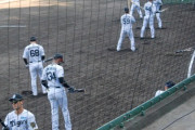 【悲報】阪神二軍、惨敗したので野手全員居残り素振りw