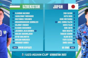 ◆U23亜杯◆準決勝 ウズベク×日本 日本攻撃が機能せずミドルで先制されカウンターから2点目奪われ準決勝敗退
