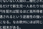 【鬼才】ツイ民「ジジイの医療費に金回すよりも新生児に1000万円配ればいいじゃん」→ 5万いいね